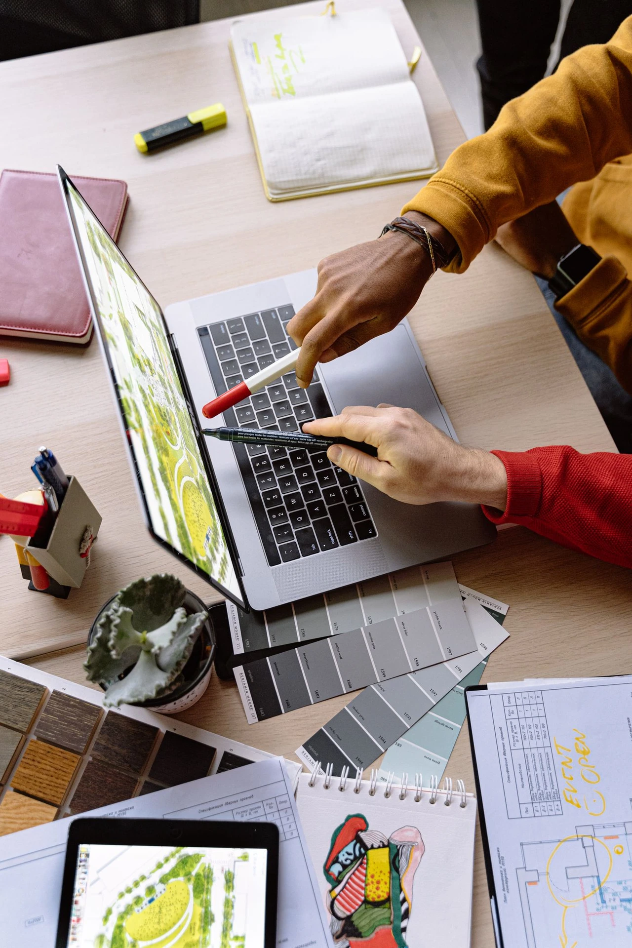 Design team collaborating — illustrative context