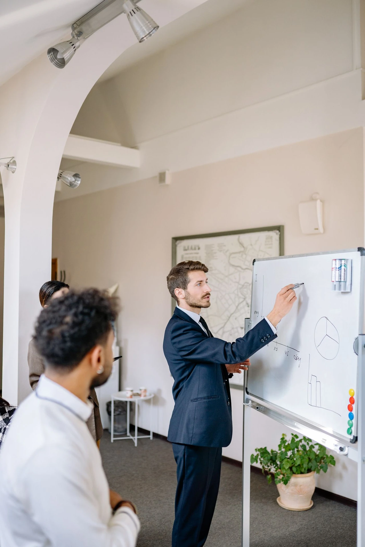 Business meeting and discussion — illustrative context