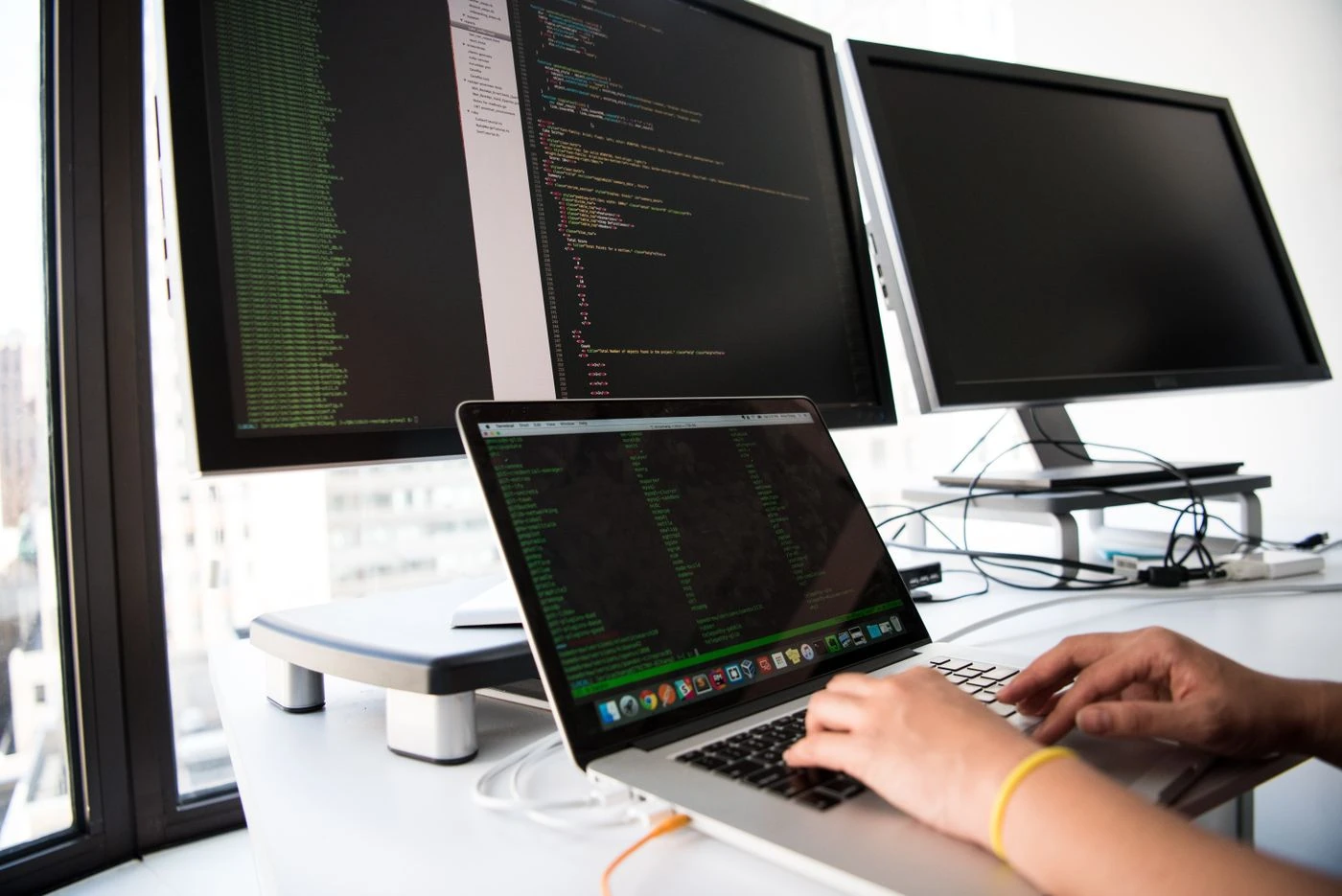 Close-up Photo of Person typing on Laptop · Free Stock Photo — illustrative context